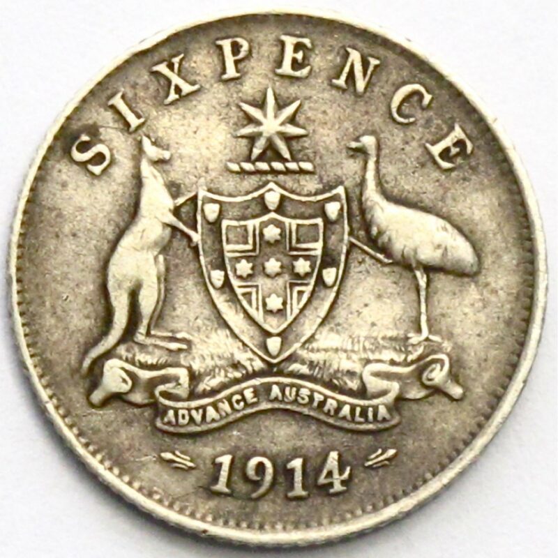 Sixpence 1914 Fine