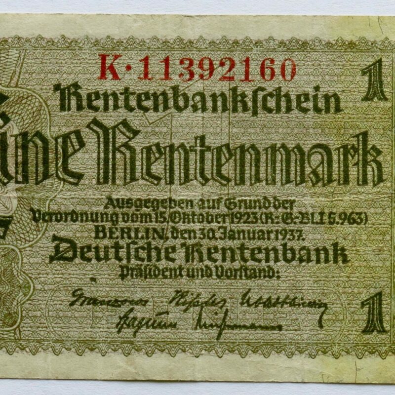 One Rentenmark 1937