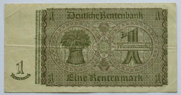 One Rentenmark 1937