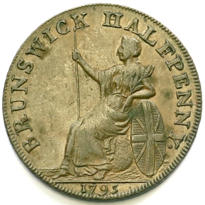 Brunswick Halfpenny 1795