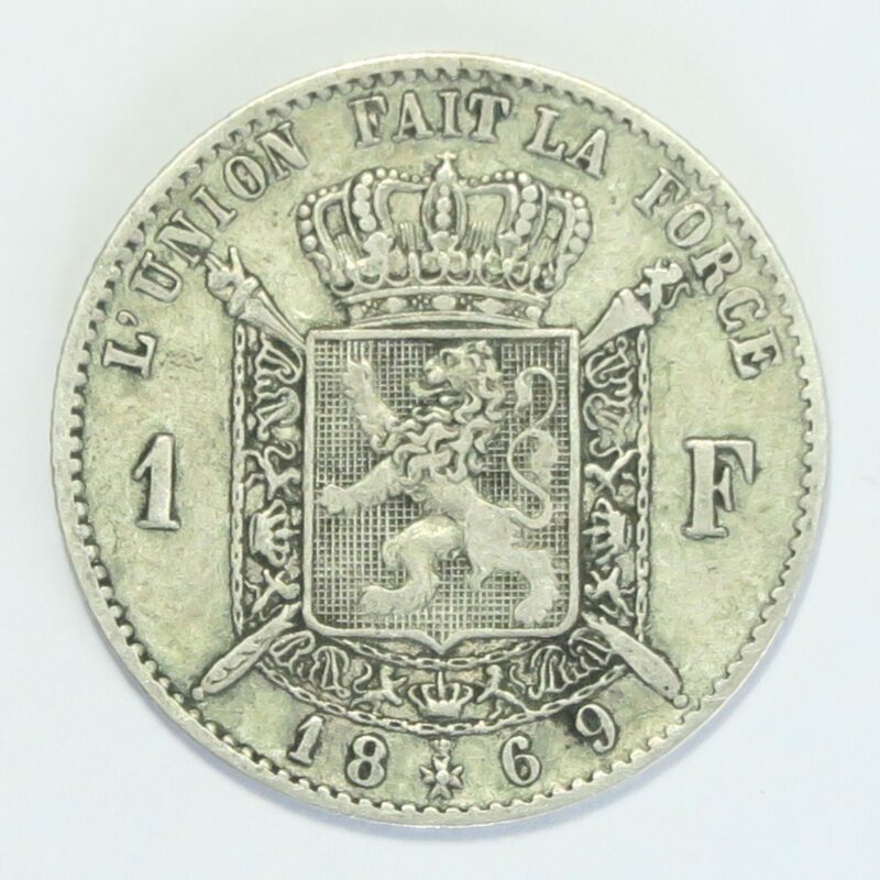 Belgium 1 Franc 1869