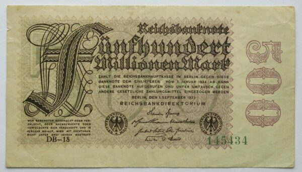 500 Reichsbanknote  1923