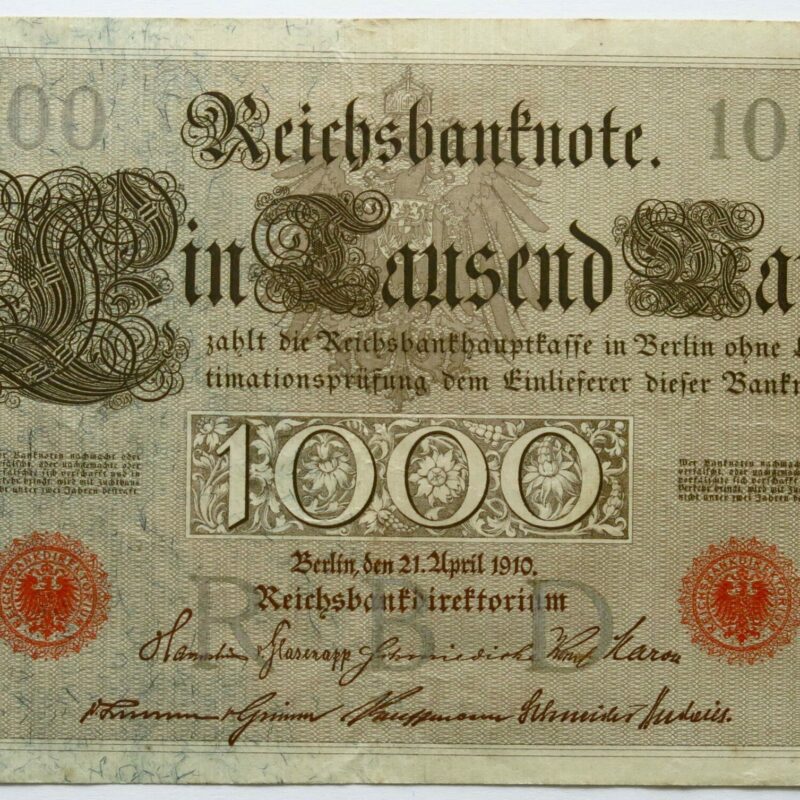 1000 Reichsbanknote 1910.
