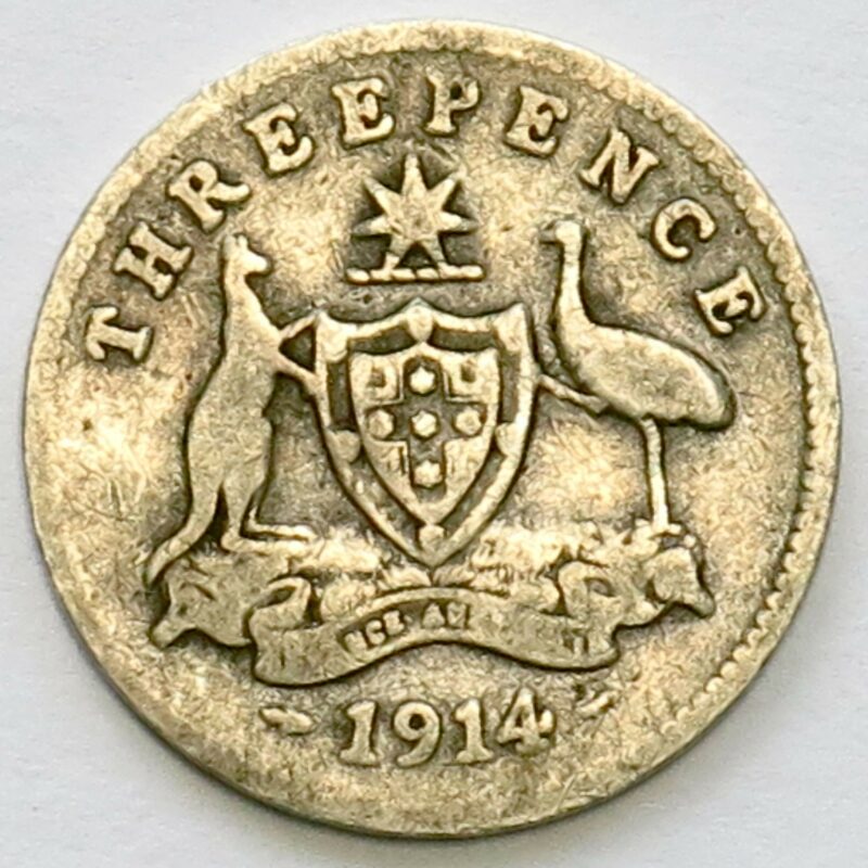 1914 Threepence Scarce