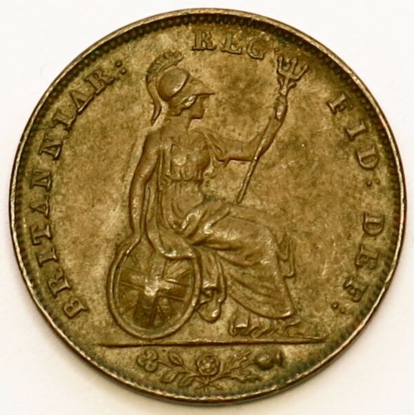 1843 Farthing aEF