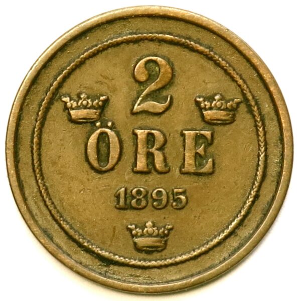 Sweden 2 Ore 1895