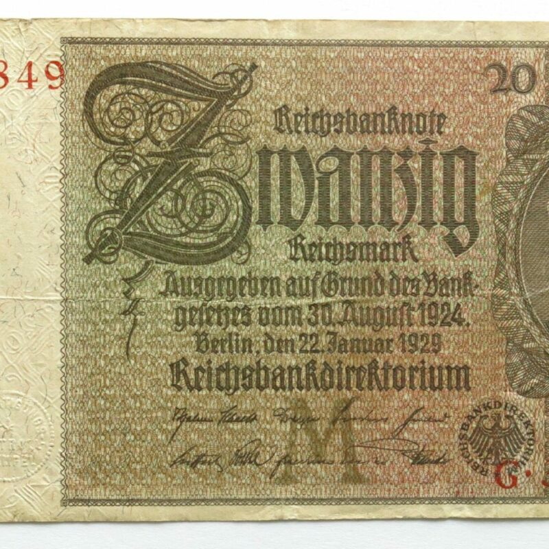 Germany 20 Reichsmark 1929