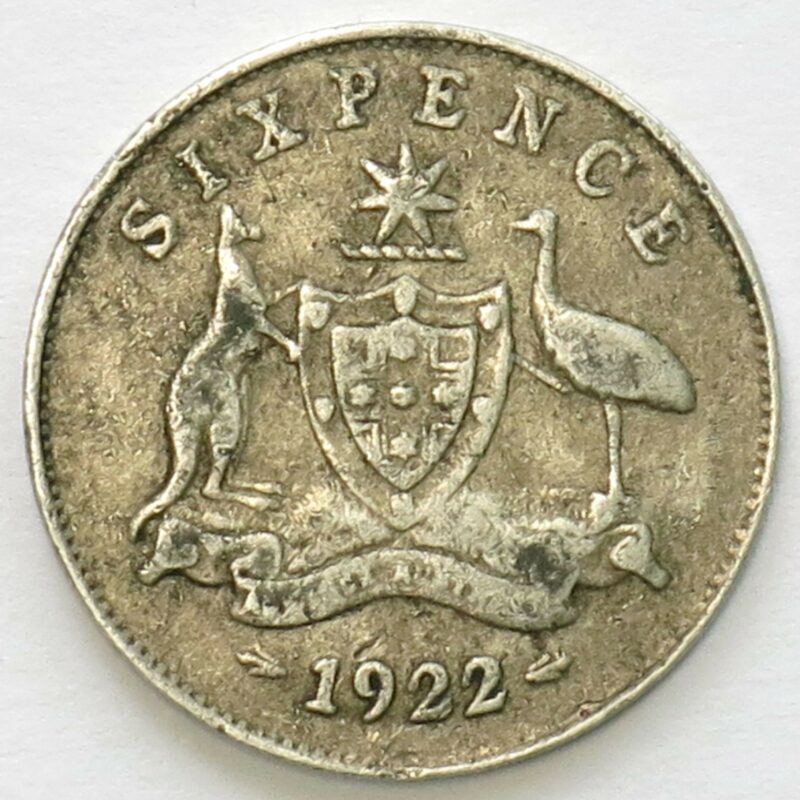 Sixpence 1922 Scarce date