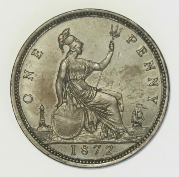 Rare high grade Penny 1872