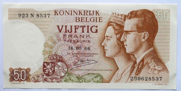 Belgium 50 Francs 1966