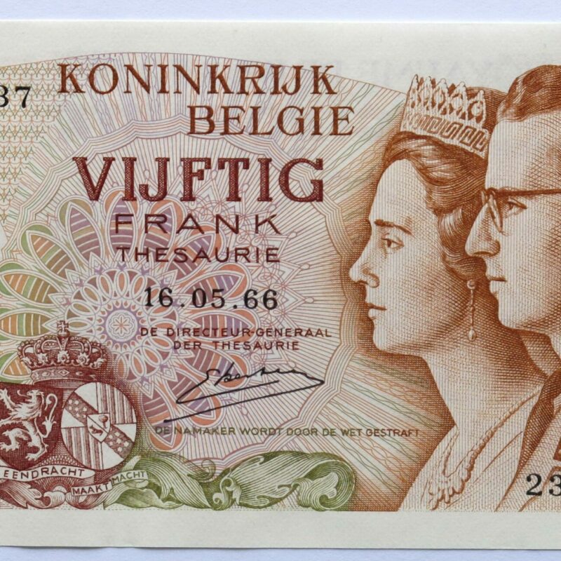 Belgium 50 Francs 1966