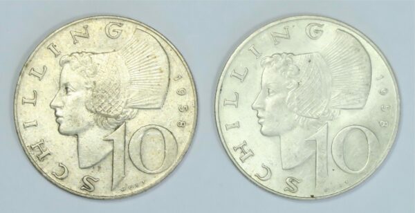 Austria 10 Shillings 1958