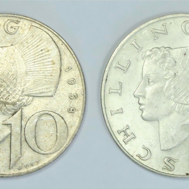 Austria 10 Shillings 1958