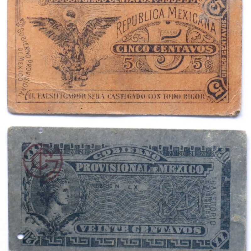 Mexico Revutionary Notes 1914