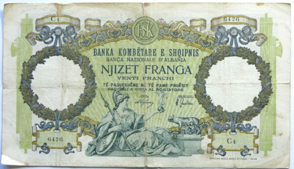 Albania 20 Franga 1939