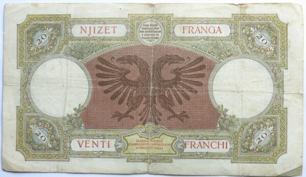 Albania 20 Franga 1939