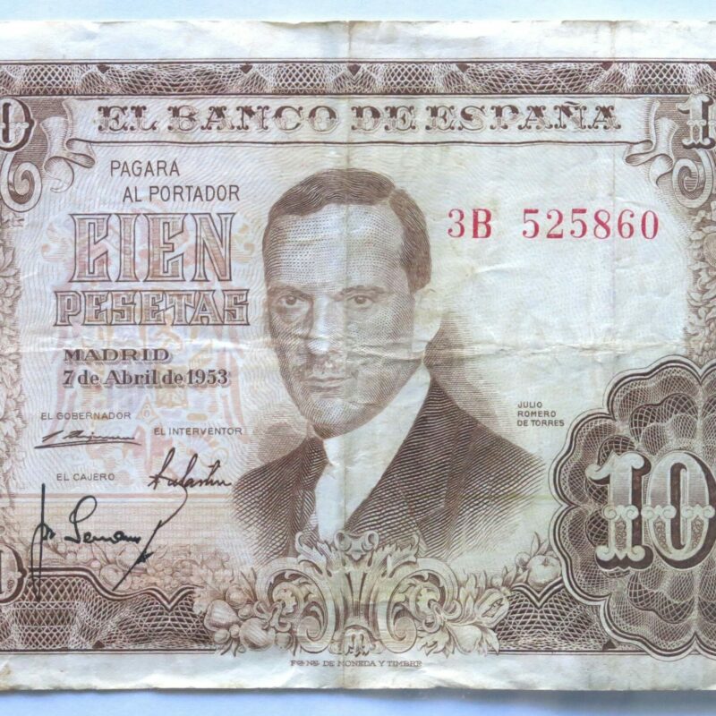 Spain 100 Pesetas 1953