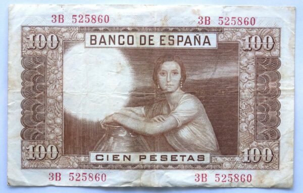 Spain 100 Pesetas 1953