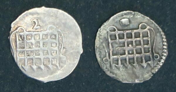 Elizabeth I Halfpennies 2 Types