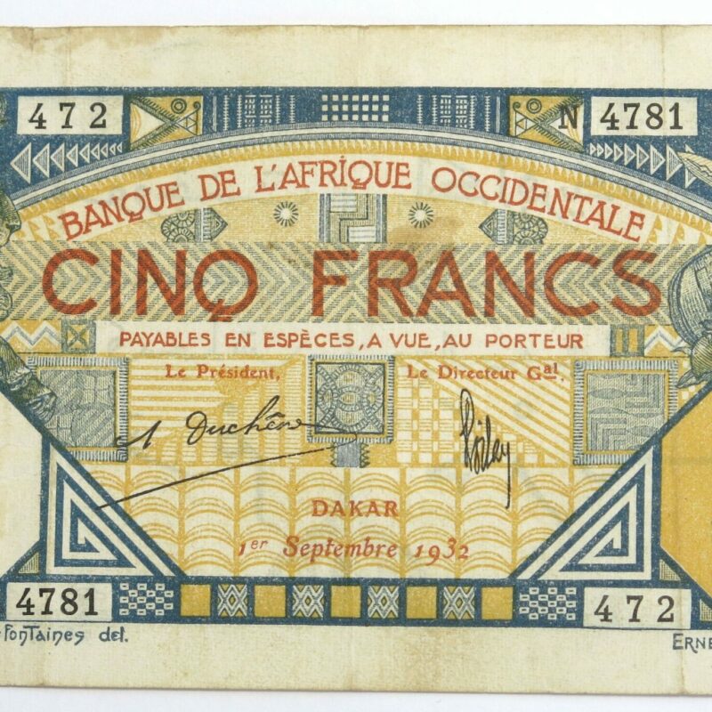 French West Africa  1932