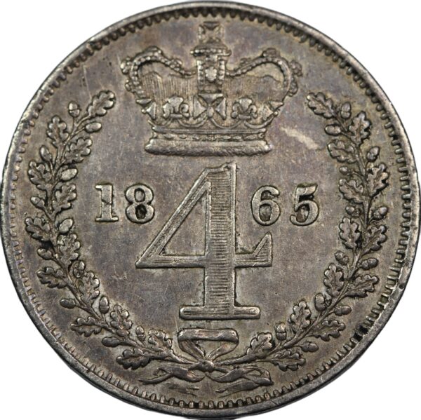 Maundy Fourpence 1865