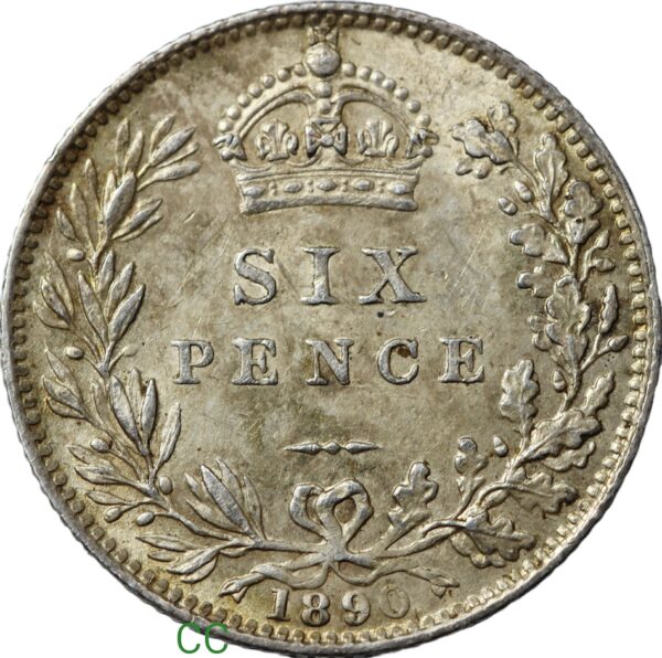 1890 Jubilee Sixpence