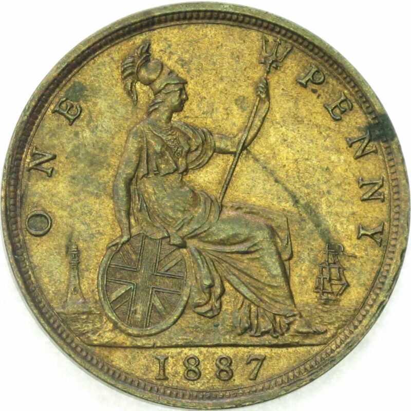 1887 Penny aEF