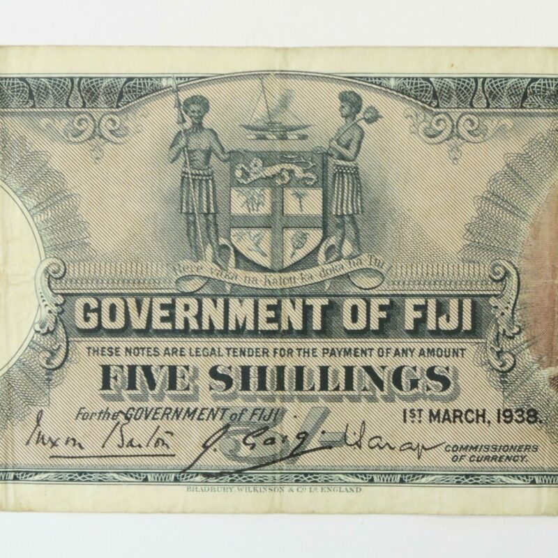 Fiji 5 Shillings 1938