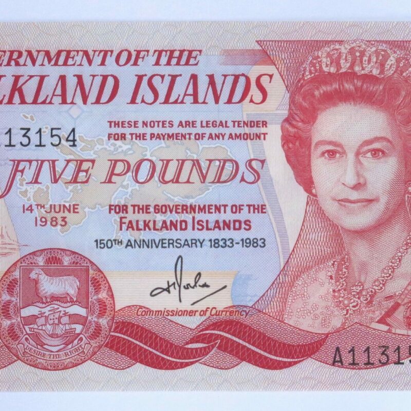 Falklands 5 Pounds 1983