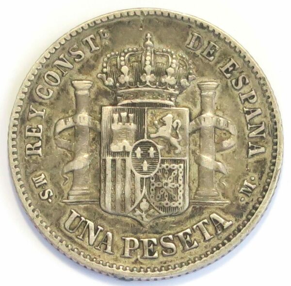 Spain Peseta 1885