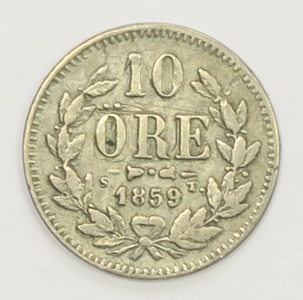 Sweden 10 Ore 1859