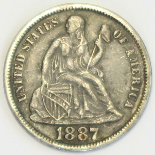 Seated Liberty Dime 1887s