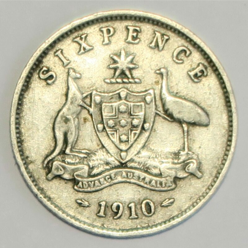 Australia Sixpence 1910