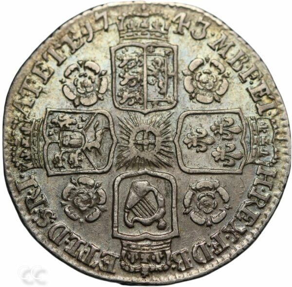 1743 Sixpence Roses