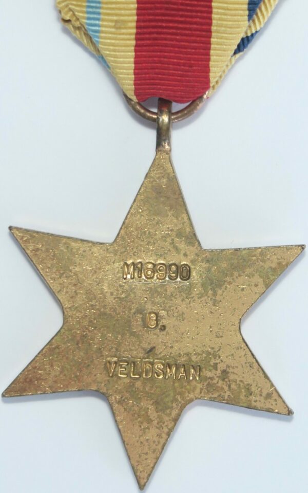 The Africa Star named.
