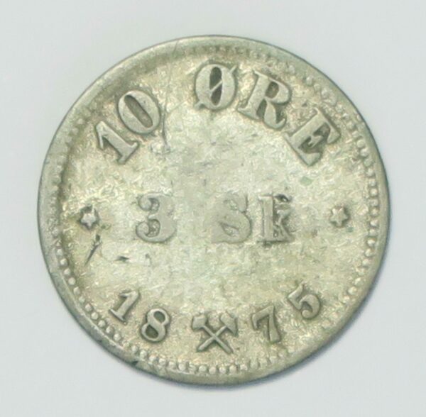 Norway 10 Ore 1875