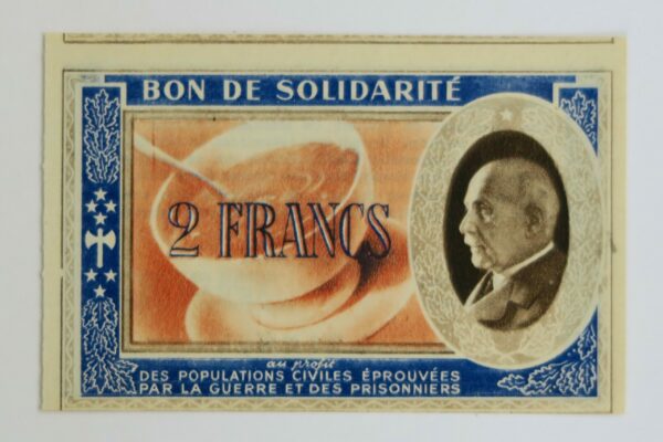 2 Francs Bon de Solidarite