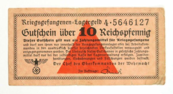 10 Reichspfennig Lagergeld