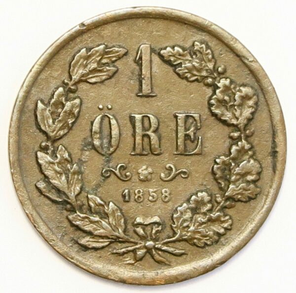 Sweden One Ore 1858