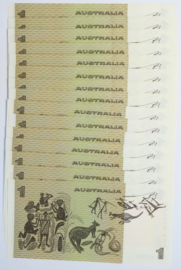 $1 Consecutive ten notes 1982