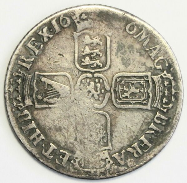 William Shilling 1696E