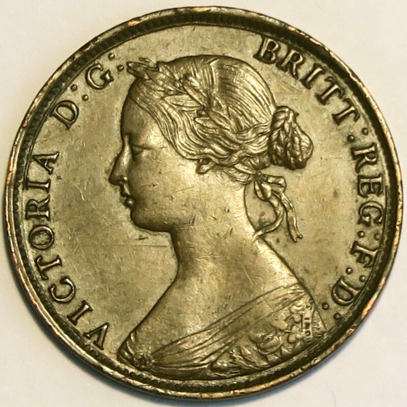 1862 Halfpenny EF