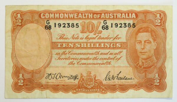 Ten Shillings 1942