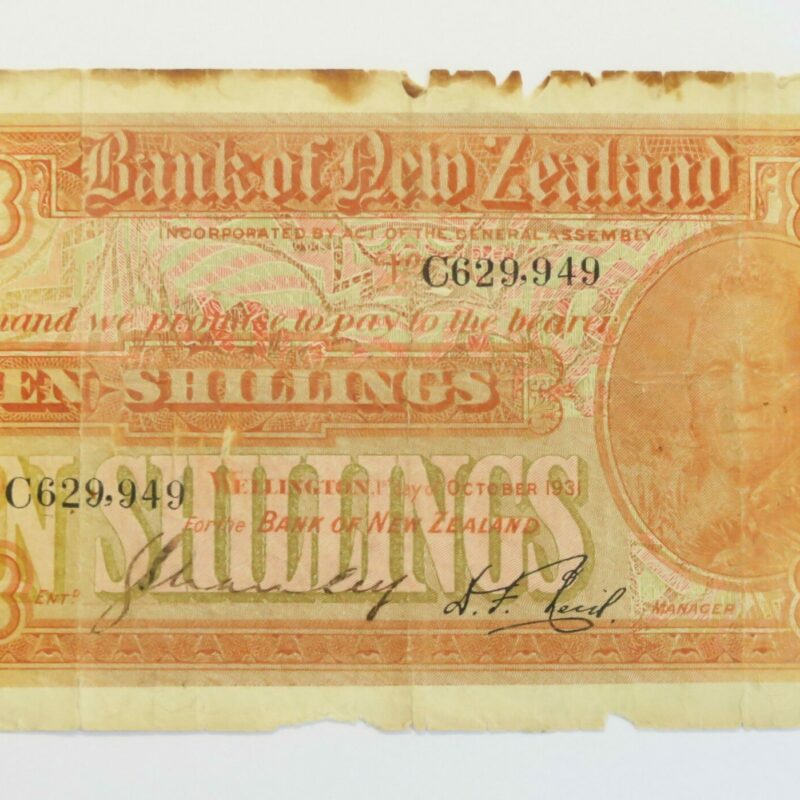 10 Shillings 1931 Bank of NZ