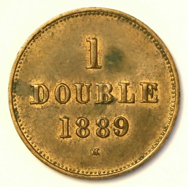 Guernsey 1 Double 1889H