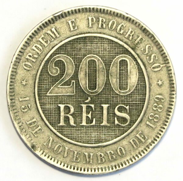 Brazil 200 Reis 1893