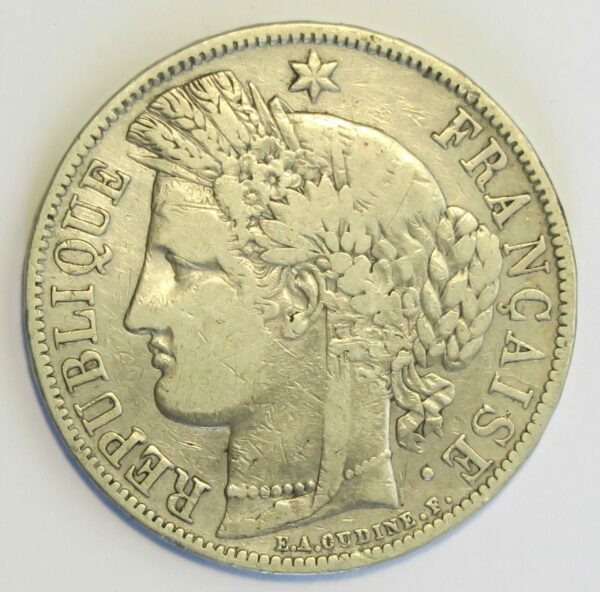 France 5 Francs 1850A