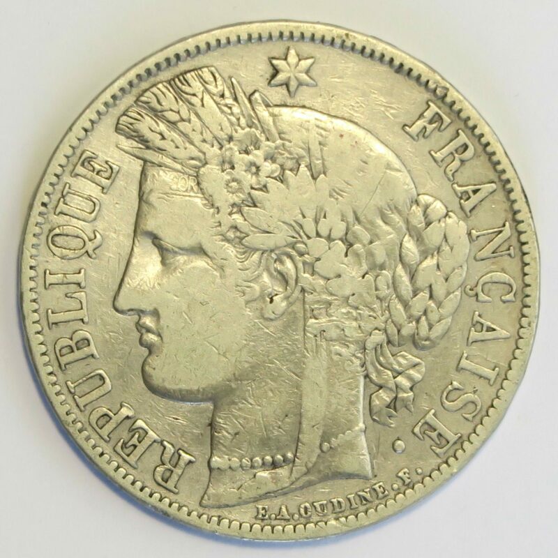 France 5 Francs 1850A