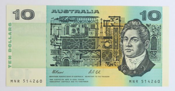 Australia $10 Fraser & Cole