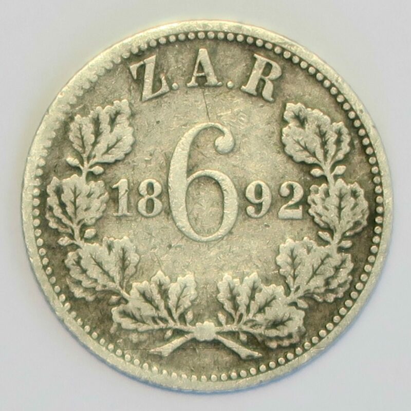 Sth Africa Sixpence 1892